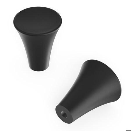 Hickory Hardware Maven Collection Knob 15/16 Inch Diameter Matte Black Finish H078777MB